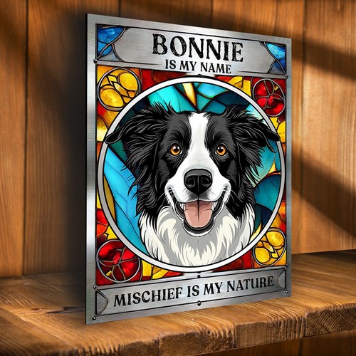 Personalised border collie - personalised,