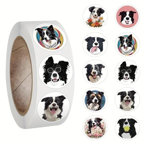 Border collie dog stickers - collie,