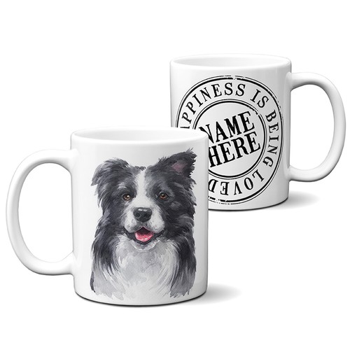 Personalised border collie - collie, mug
