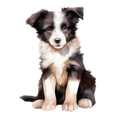 Border collie puppy fur - border,