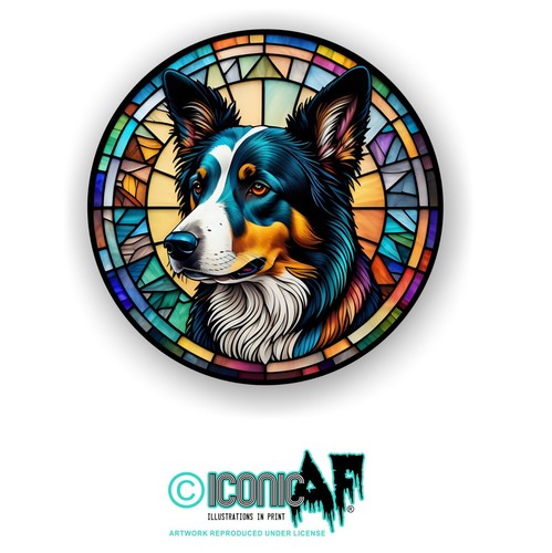 Stained glass effect border - stained,