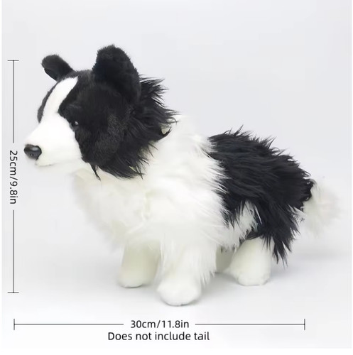 Border collie plush toy soft - border,
